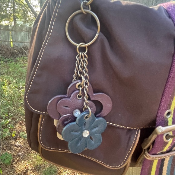 Franco Sarto Crossbody Brown Nylon Women's handbag 14 x 10 x 4 - Picture 7 of 9